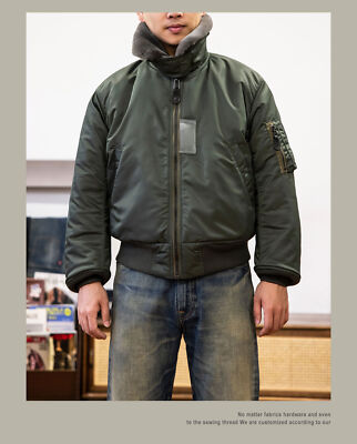 ジャケット・アウター B15-D Red Tornado USAF B-15D Flight Jacket Winter Military Bomber Pilot