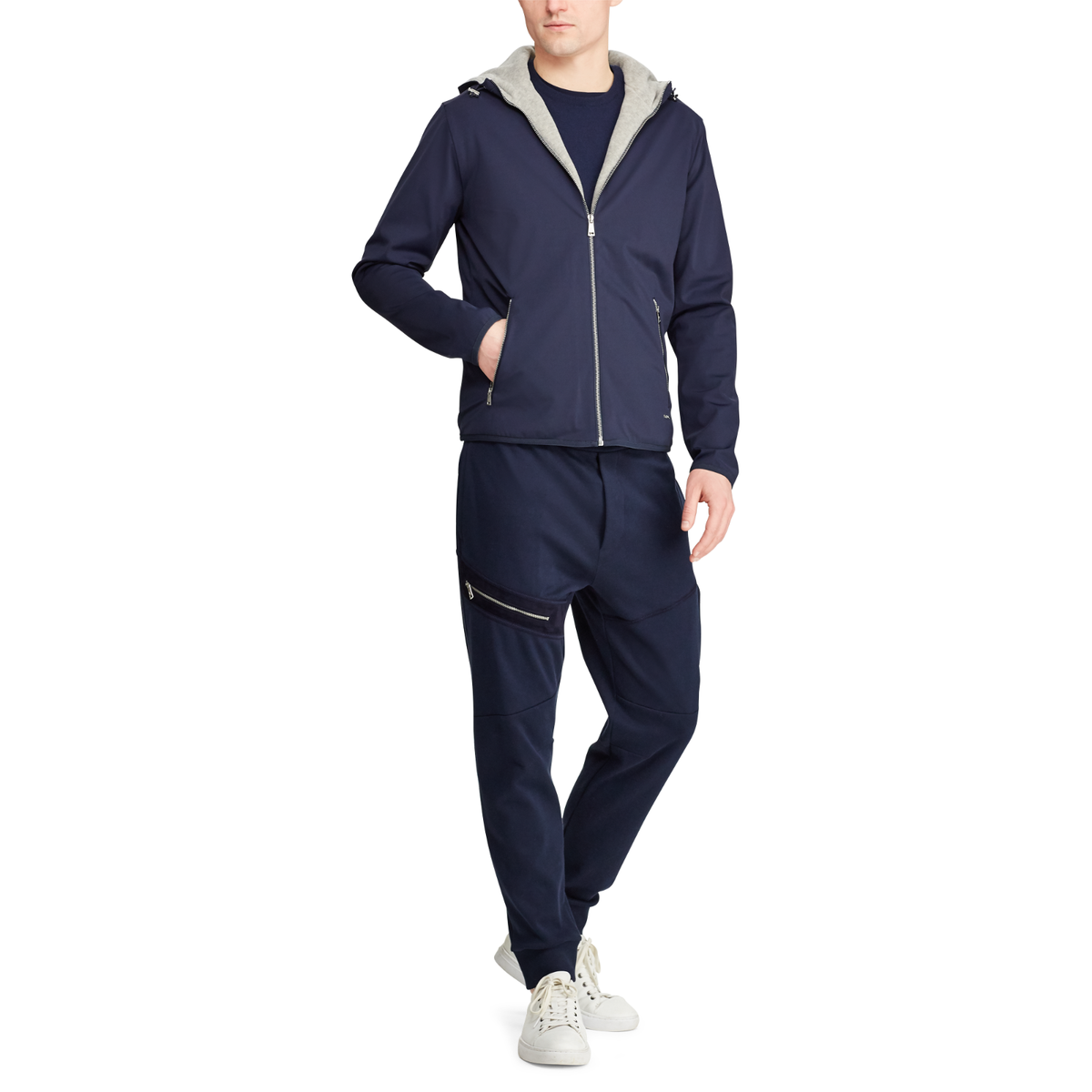 $695 Ralph Lauren Purple Label RLX Navy Fleece Softshell