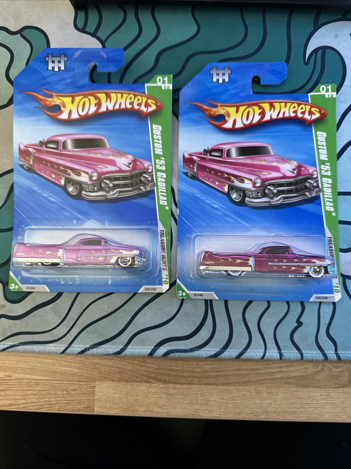 Hot Wheels 2010 Custom 53 Cadillac   (lot Of 2)