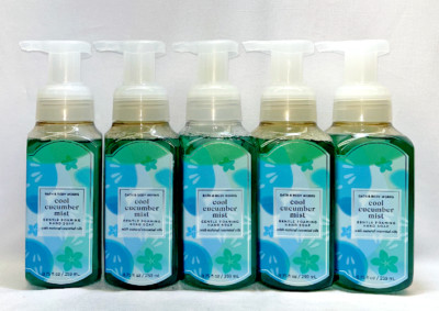 5 Cool Cucumber Mist Gentle Foaming Hand Soap Bath & Body Works 8.75 fl oz