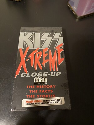 90s VHS Tape Movie KISS X-TREME CLOSE-UP PolyGram SEALED @ Glam Rock, Retro Vtg
