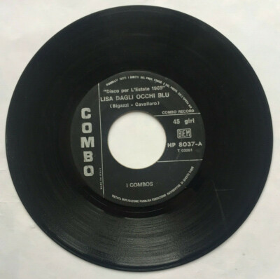 Vinyl 45 Runden Blauäugige Lisa / Ahi le Haway I Combos