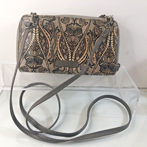 Sakroots Large Smartphone Wristlet Crossbody Dove Soulful Desert FLAWS!