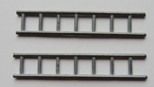 Pair tootsietoy 7-rung ladders for TootsieToy fire truck 2 3/4" by 1/2" repro