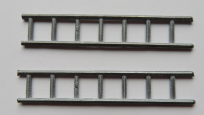 Pair  tootsietoy 7-rung ladders for TootsieToy fire truck  2 3/4'' by 1/2'' repro