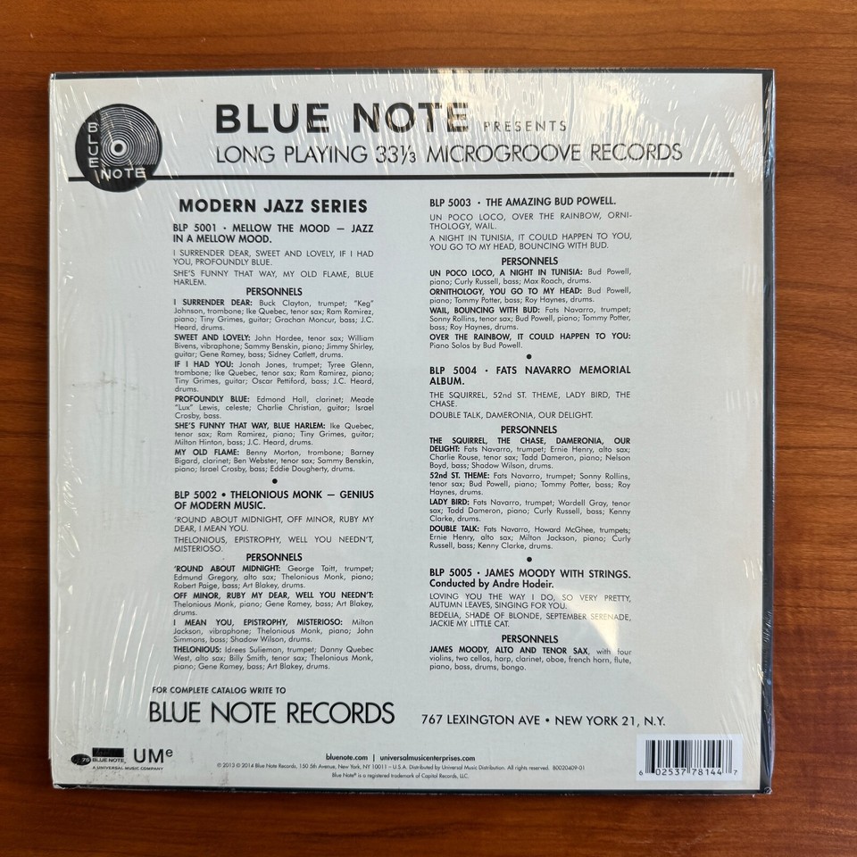 Thelonious Monk Genius of Modern Music Blue Note 10" Anniversary NM