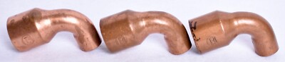 3 Count Copper 1'' X 1/2'' 90° Reducing Elbows C X C