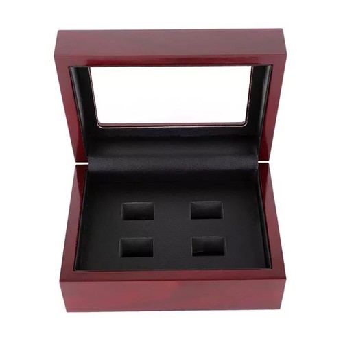 1-7Hole Championship Ring Display Box Wooden Collection Case Storage Holder Gift - Picture 8 of 29