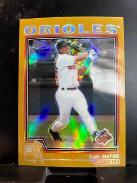 Luis Matos 2004 Topps Chrome Gold Refractor
