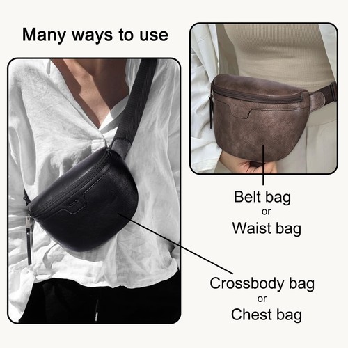 CLUCI Fanny Pack for Women, Waterproof Cross body Belt Bag with Adjustable Strap - Picture 6 of 8