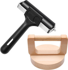 1 1 Pcs Wooden Block Printing Baren with Rubber Brayer Roller, Block Printing Pr