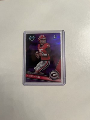 2023 Bowman Chrome U CARSON BECK 1st Bowman True Purple #/399