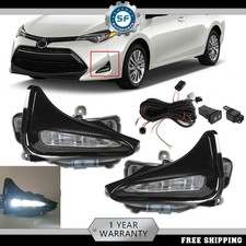 For Toyota Corolla L Le Xle 2017- 2019 Daytime Running Lamps Fog Lights Kit