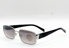 AV 001 BLACK SILVER AUTHENTIC SUNGLASSES 55-17