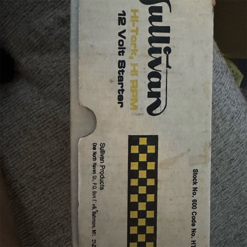 Sullivan Hi-Tork 12V Starter Field Gear/Box