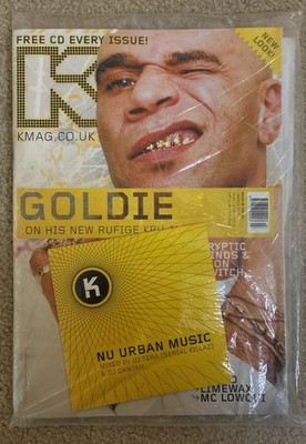 Knowledge Magazine (K Mag) Goldie / Lowqui March 2007 W/ CD SEALED DNB Jungle