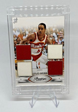 Anthony Spud Webb 1/5 2009 Prestige Jersey Fusion Quad Patch Basketball Card NBA