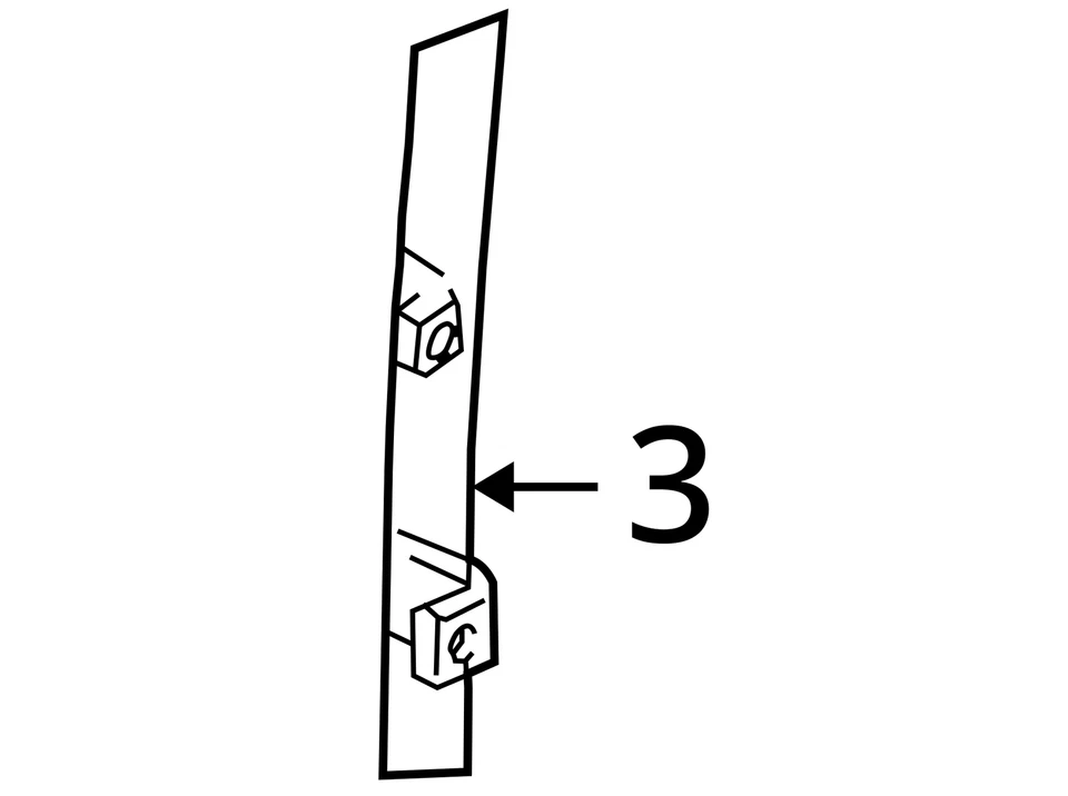SE ADAPTA A CHEVROLET GMC C2500 C3500 1999-2000 CANAL FRT S/D WDO 15588470 - NUEVO OEM Foto 4 de 4