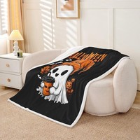Fleecedecke Halloween Geist KüRbis FledermäUse 150X200Cm FüR Kinder