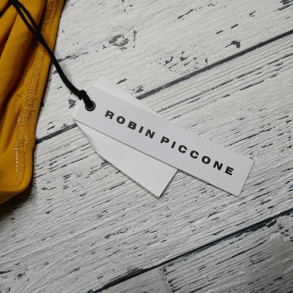 Parte inferior de natación de bikini Robin Piccone para mujer XS mostaza Luca 181762 detalle de cuentas doradas Foto 2 de 4