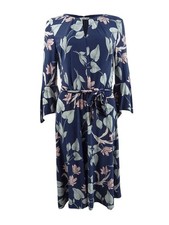Lauren by Ralph Lauren Women's Floral-Print Keyhole Dress
