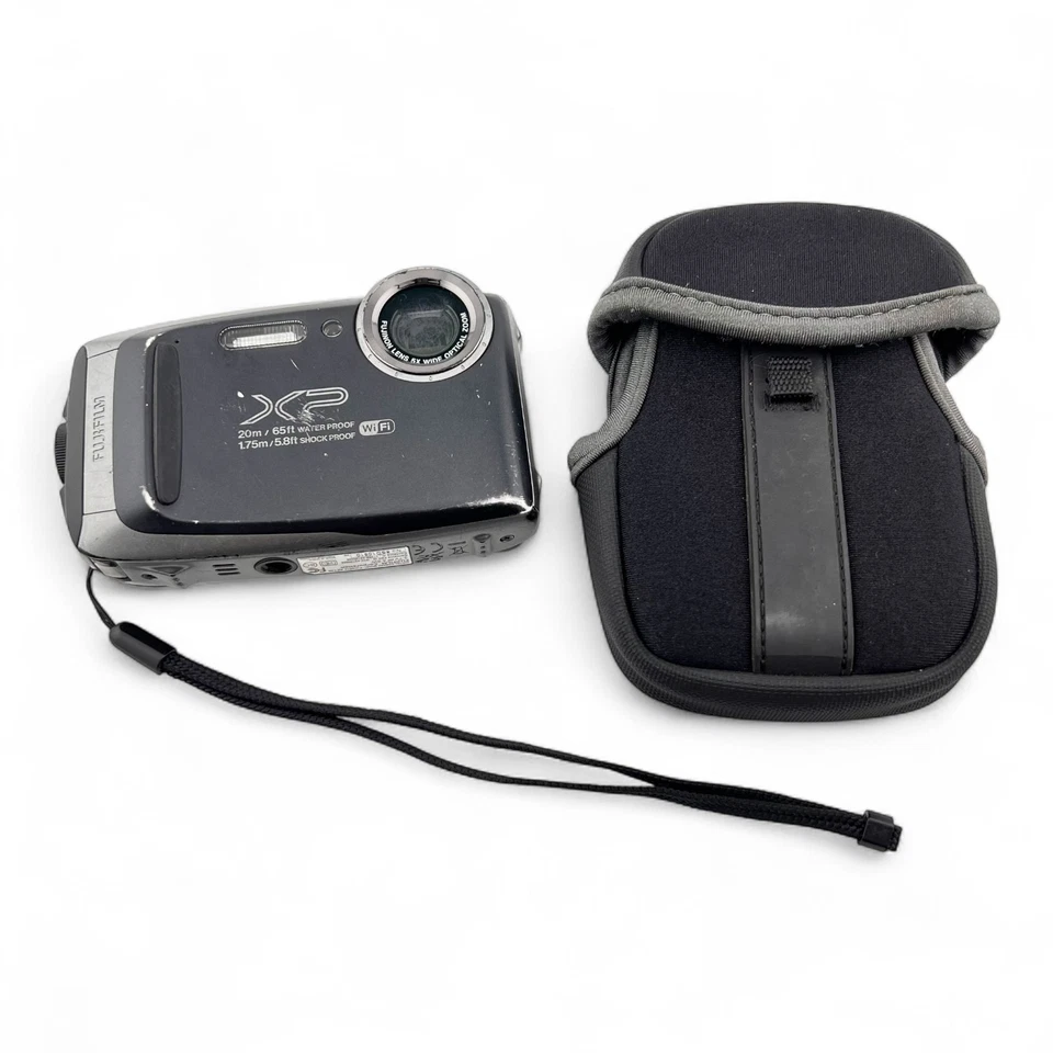 Fujifilm FinePix XP130 16.4MP LCD Screen Waterproof Digital Camera Black Scratch - Image 2 of 4