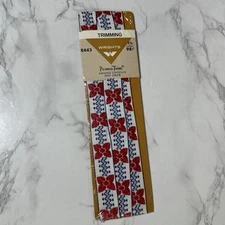 Vintage Wrights Perma-Trim 100% Cotton Trimming - 1 Yard New R443 A3