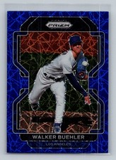 2022 Panini Prizm #72 Walker Buehler Blue Velocity Prizm