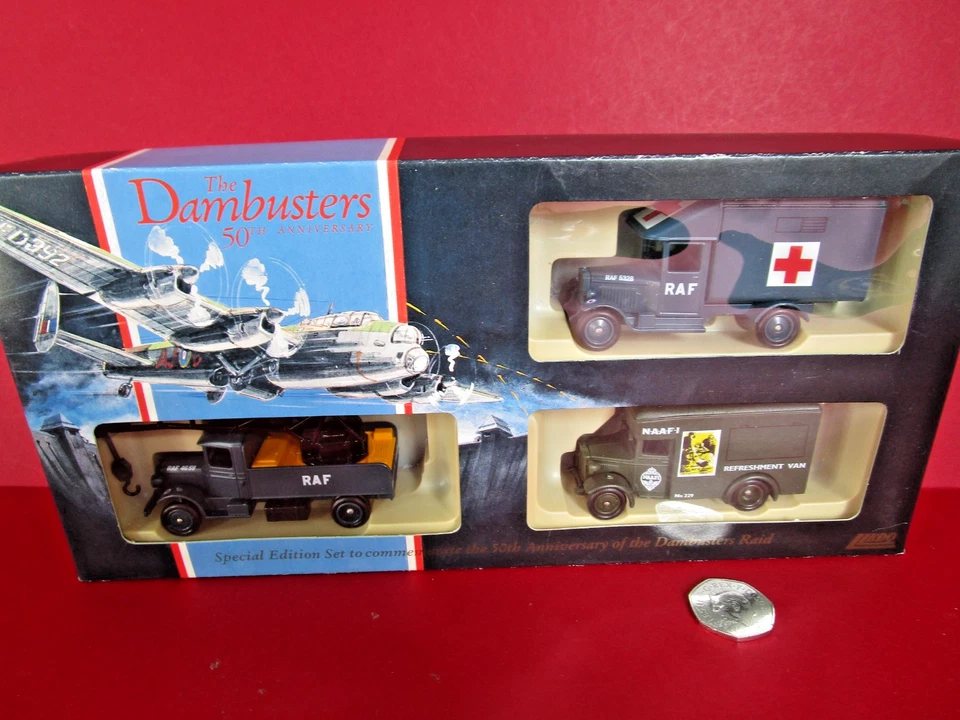 Lledo The Dambusters 50TH Anniversary, 4 piece RAF diecast model set - Image 3 of 4