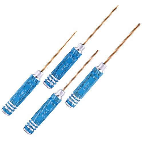 Set De 4 Tournevis Hexagonaux 1,5/2,0/2,5/3,0 Mm – Pour Modèles RC – Compact Et Précis