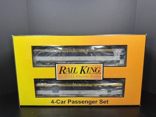 MTH RailKing 30-69285 Chesapeake & Ohio 60' Madison Passenger 4-car set LNIB | Zustand: Used