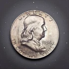 1956-P Franklin Half Dollar 90% Silver **Obverse Toned**