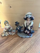 Boyds Bears Yesterdays' Child Dollstone Figurines Amy & Edward Caitlin & Emma