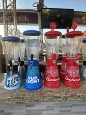 Budweiser Beer Tower Table Top 22" 120oz Beer Dispenser FO