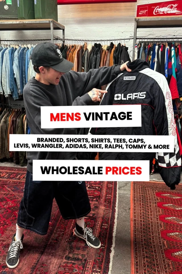 MENS BRANDED VINTAGE 💥 FRESH DELIVERY - WHOLESALE PRICES 💸
