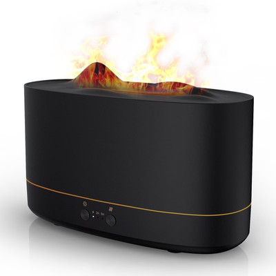 Essential Oil Diffuser, 7 Color Flame Diffuser Humidifier, 200Ml Time Setting fo