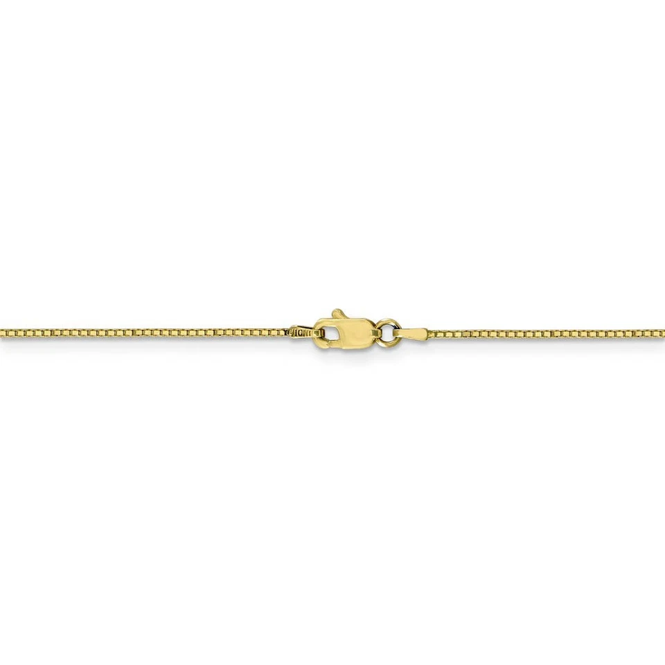 0.9mm, 10k Yellow Gold, Box Chain Anklet or Bracelet - Image 4 of 4
