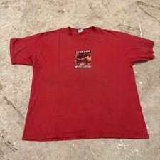 VTG Reebok Allen Iverson The Answer Shirt Mens XL Red Distressed Limited Edition