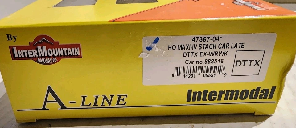 A Line By InterMountain HO Scale Maxi IV Stack Car Late DTTX EX-WRWK #888516 - Image 3 of 3