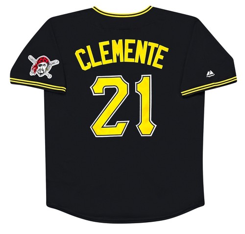 Roberto Clemente Pittsburgh Pirates Men's Black Jersey w/ Team Patch (L-XL)