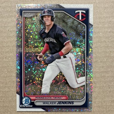 TOPPS BOWMAN DRAFT WALKER JENKINS TWINS SPARKLE REFRACTOR #BDC-166 /200 