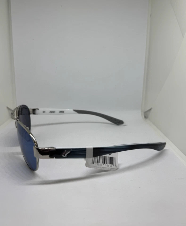 Gafas de sol Fin Nor Sea Shore plateadas/negras/azul cielo azul espejo-gris lentes de polietileno Foto 4 de 4