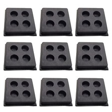 Set of 9 Heavy Duty Anti Vibration Isolation Rubber Pads 2" x 2" x 3/4"