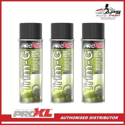 PROXL KUNSTSTOFF ZIERLEISTENBESCHICHTUNG AEROSOL X3 500ML PROTRIM-G GLANZ SCHWARZ SPRÜHLACK