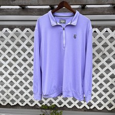 Straight Down Sweatshirt Mens Extra Large Gray 1/4 Zip Pullover Golf Club