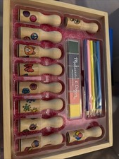 Deluxe Happy Handles Wooden Stamp Set