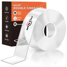 Strong Double Sided Tape Heavy Duty Double Sided Tape for Walls, 1.18" X 120" Cl