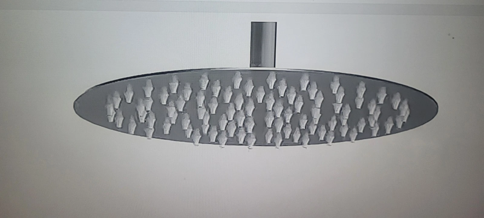 1-Spray Pattern 2.5 GPM 10" Round Wall Mount Fixed Shower Head Nickel