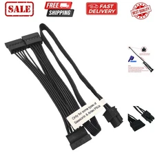 SATA Power Cable for Seasonic Antec PSUs, 6 Pin to 3X 15 Pin SATA Hard Drive ...