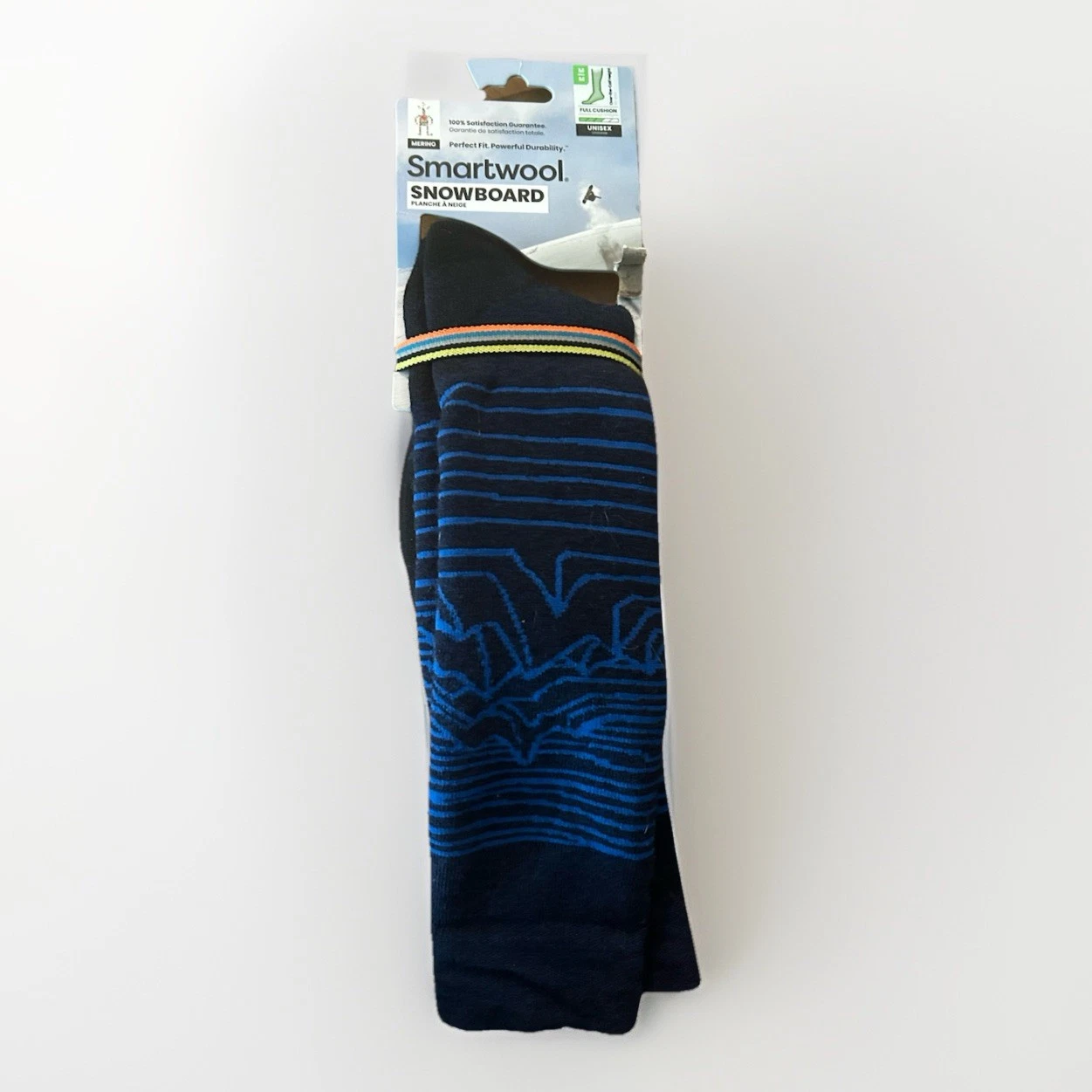 Smartwool Snowboard Full Cushion Socks Iguchi Pattern Over-the-Calf MEDIUM NEW